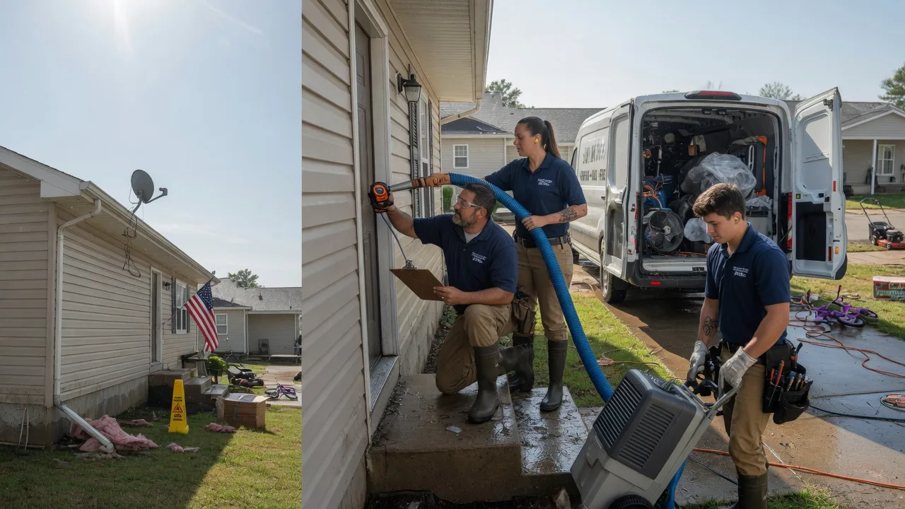 Ceiling Water Damage Restoration in Clarita, OK near me